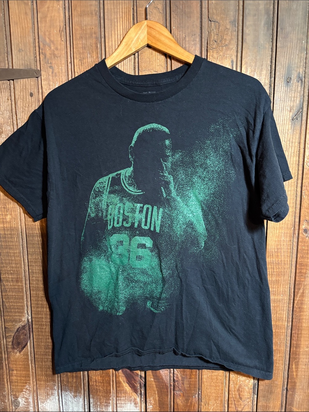 Post Malone 2022 Boston Garden Tour Black and Green Graphic Tee